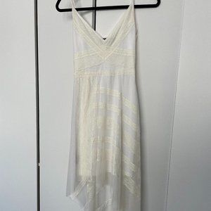 BCBG midi white dress